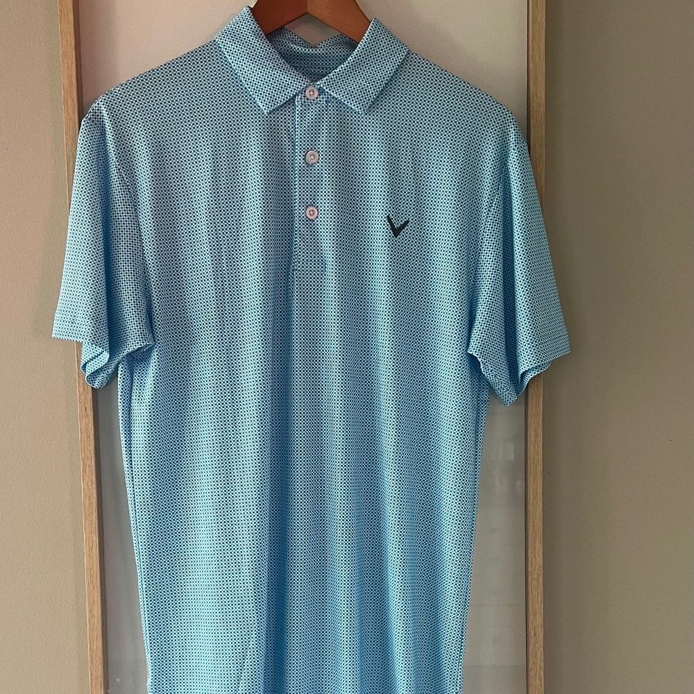 Callaway Opti-Dri Performance Golf Polo Geometric design Size S